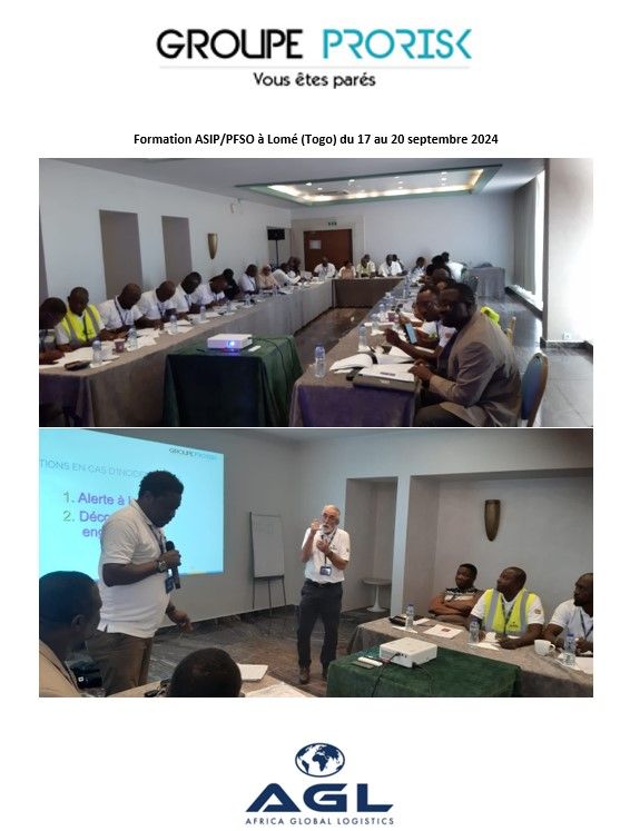 Formation ASIP/PFSO à Lomé (Togo) du 17 au 20 septembre 2024